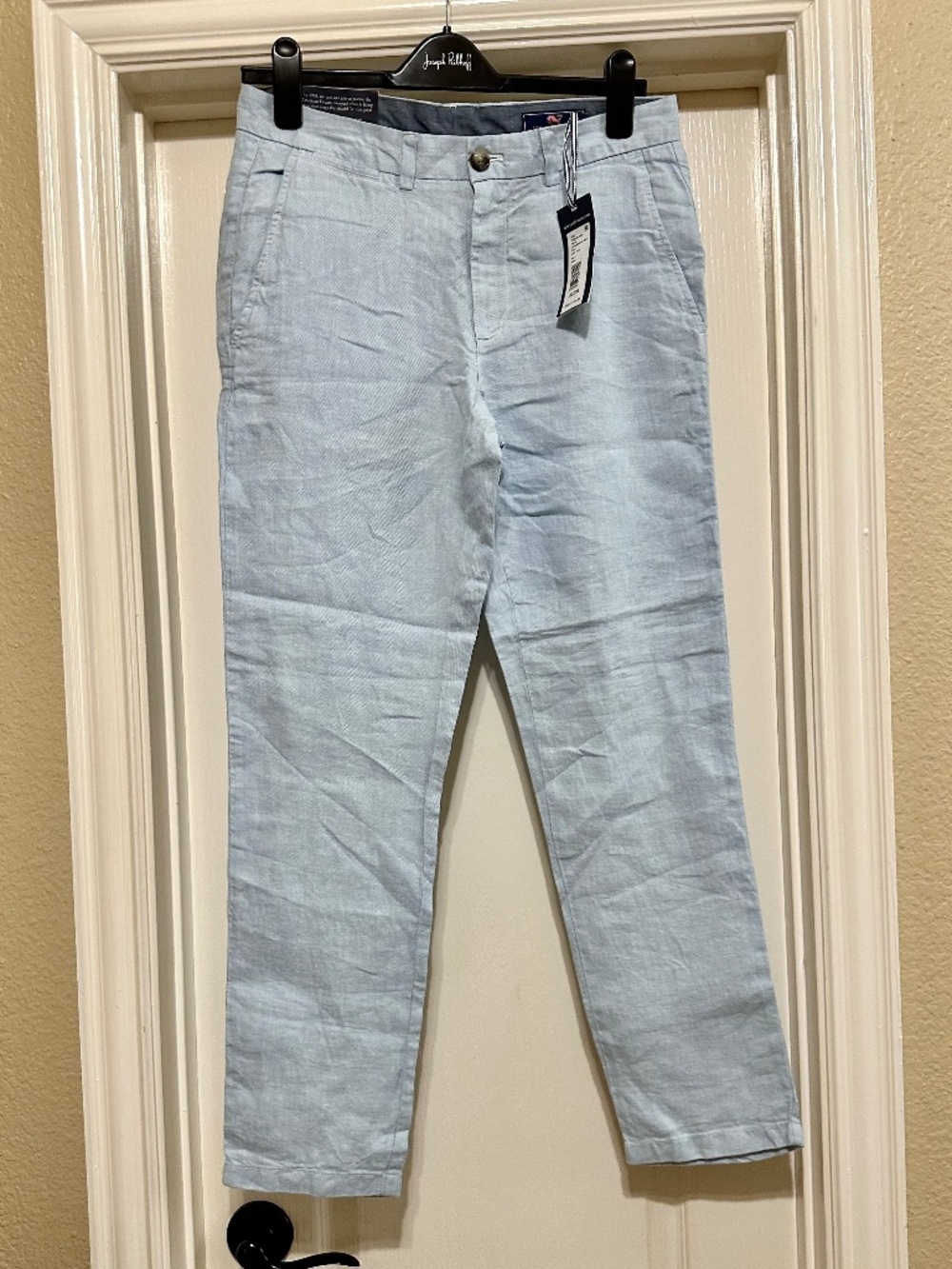 Vineyard Vines Linen Blue Breaker Pants 30 X 30